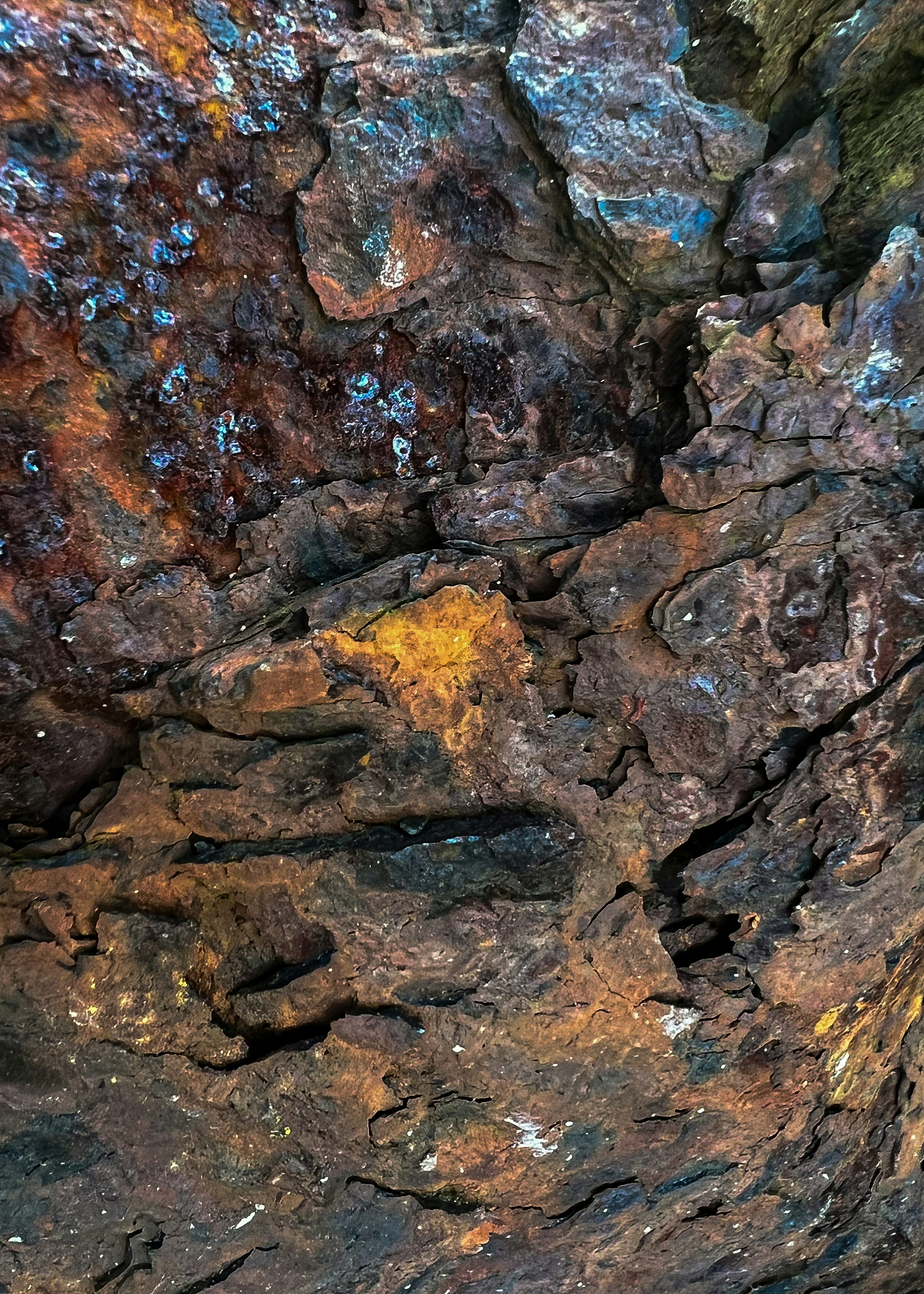 Iron ore rock specimen