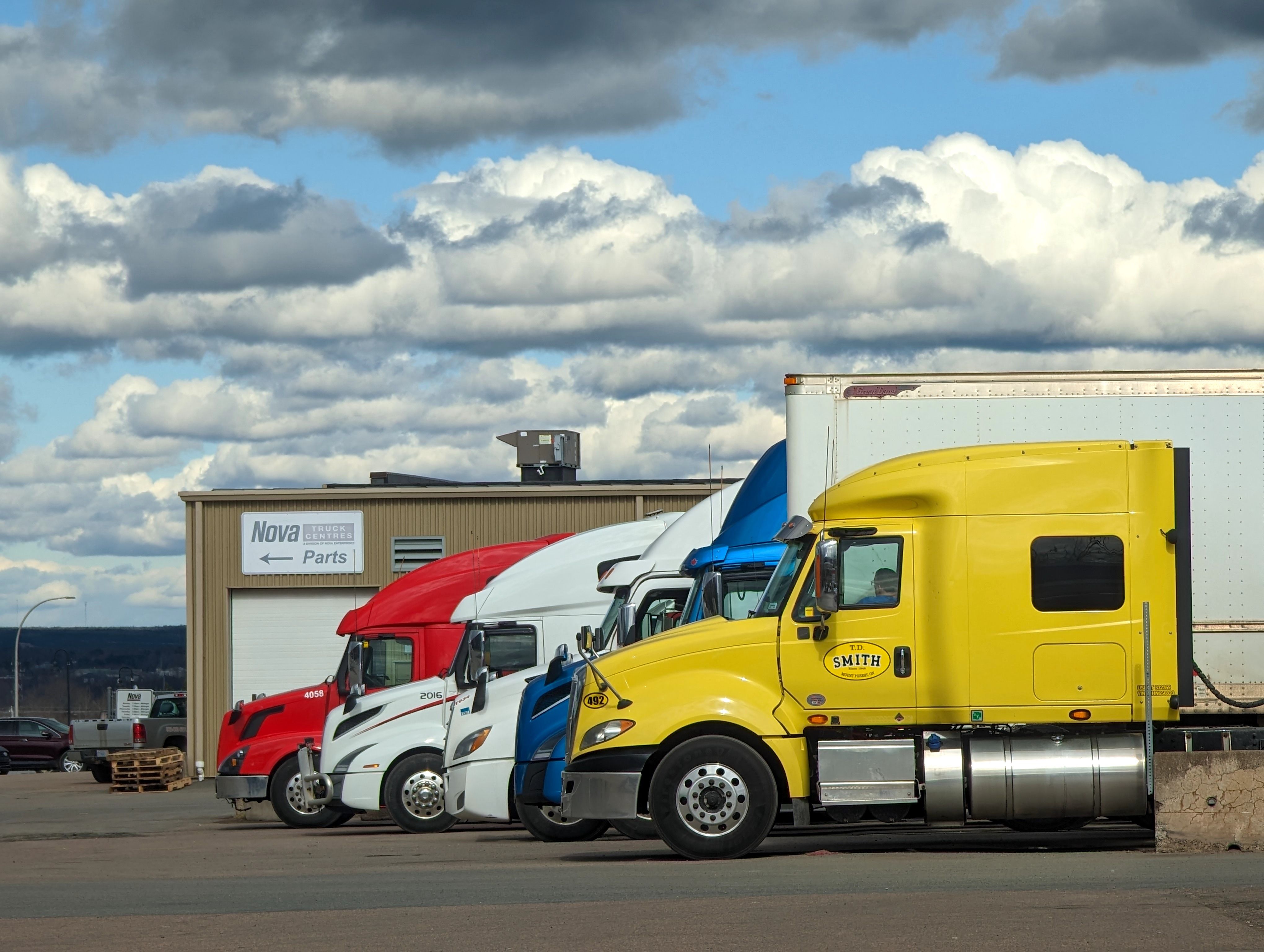Heavy-duty fleet and equipment in an industrial setting
